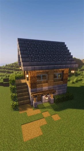 Easy Starter House 🏠#minecraft #shorts