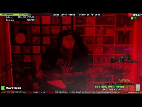 [📺] Rocksmith 2014 Bass Cover – Dance Gavin Dance - The Story Of My Bros | Live Stream Gameplay