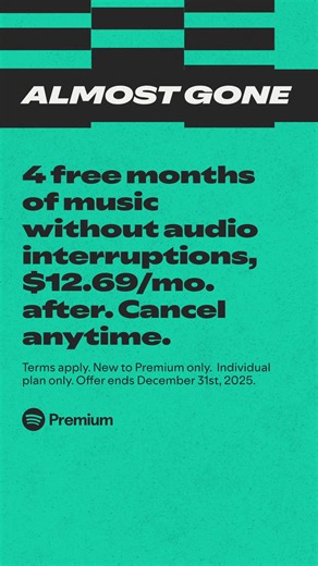 Get full listening freedom. Experience music without hearing ads on Premium. | Spotify