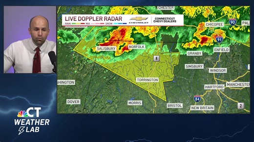 April 14, 2026 - Severe thunderstorm warnings are in effect across northern Connecticut. Here's the latest information! | NBC Connecticut
