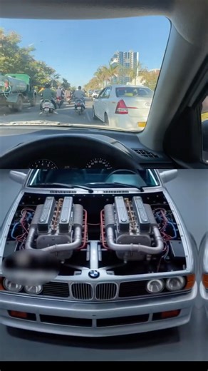 BMW V16 Engine 😱 | Ek Car Me 2 Engine? #shorts #BMW #BMWV16 #V16Engine #CarFacts#Supercar #car