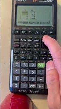 Casio fx9750Giii Use Table Feature Find Horizontal Asymptote