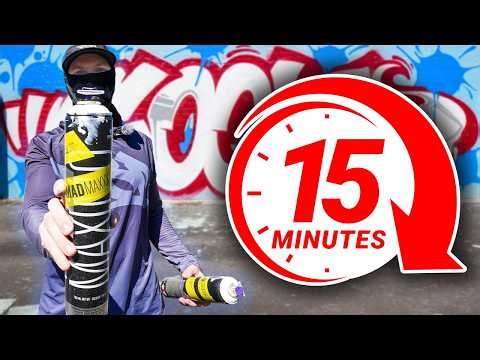 15-Minute Graffiti Challenge – Biggest Cans + Widest Caps