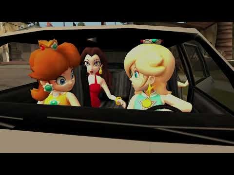 Grand Theft Auto San Andreas Drive By (Peach Daisy Rosalina And Pauline Mod Version) 2