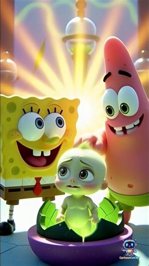 Alien Egg Hatched 😱👽 #ytshorts #spongebob #shorts