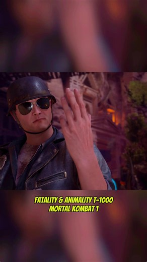T-1000 Fatality e Animality Mortal Kombat 1 #mortalkombat #mk1 #mortalkombat1 #fatality