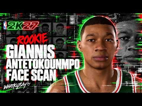 2K27 | Rookie Giannis Antetokounmpo Face Scan Tutorial