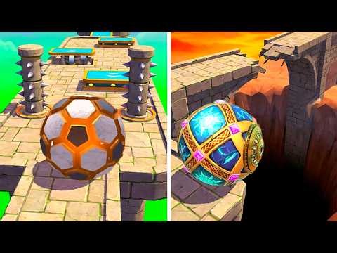 Rollance Soccer Ball vs Temple Ancient Ball Battle | Race 1401