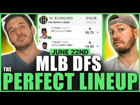 MLB DFS Picks & Strategy | DraftKings Top Plays for Mon June 22