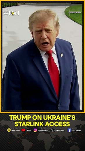 Trump Says Not Responsible for Ukraine Starlink Access | WION Shorts