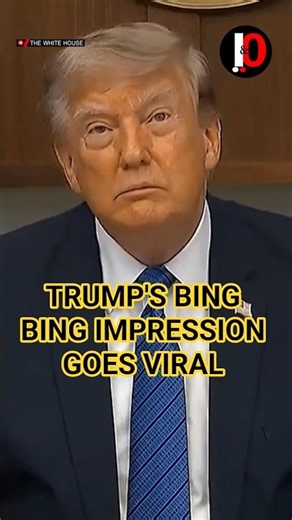 Trump Recreates Jordan Strike With “Bing Bing” Sounds, Viral White House Moment Explodes #shorts
