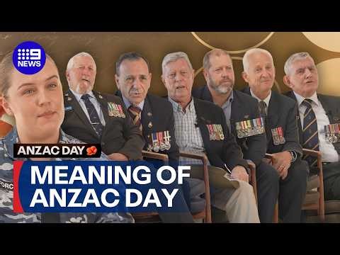 What Anzac Day means to veteran and current ADF members | 9 News Australia