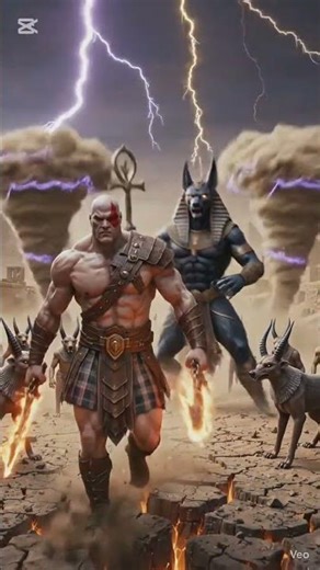 Kratos vs Egyptian Gods: Anubis, Ra, Set & Horus | Epic Mythological Battle