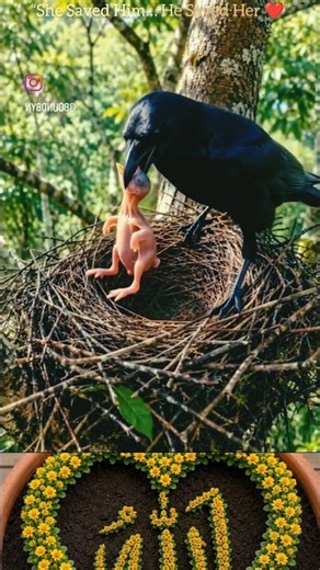 The Crow Never Forgot Her ❤️🐦 | A Heartwarming Bird Story #Shorts