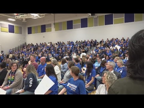 Cleveland teachers confront school district over approved layoffs in Building Brighter Futures plan