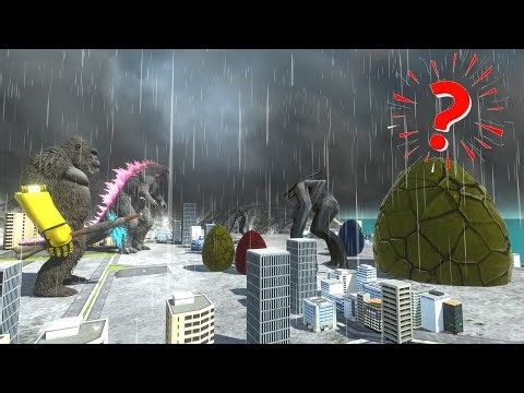 Kong and Evolve Godzilla find out what inside the egg protected by Muto couple - ARBS Mod