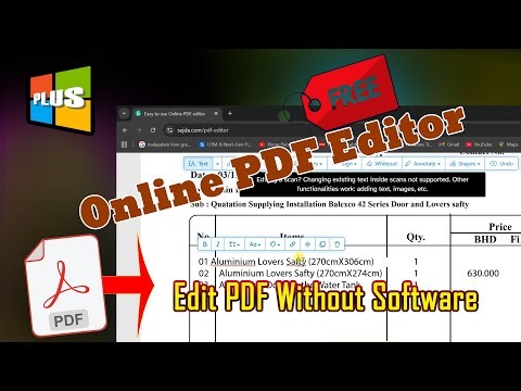 Edit PDF Without Software | Free Online PDF Editor