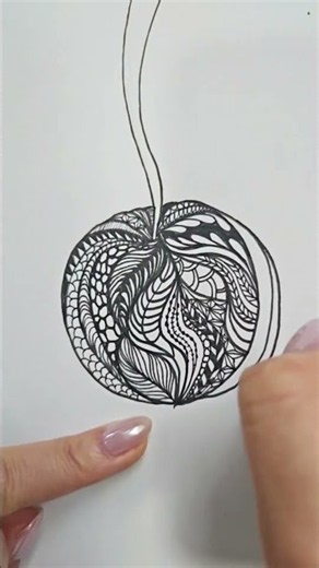 I Tried Drawing an Apple… Then the Leaves Took Over 🍎🌿 | Inktober 2026
