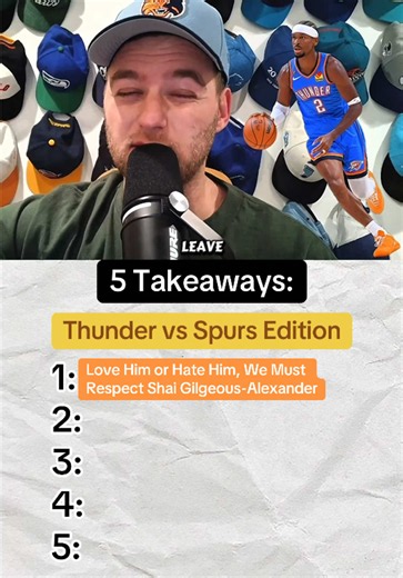 5 takeaways from the Oklahoma City Thunder’s win tonight over Victor Wembanyama and the San Antonio Spurs #spurs #okcthunder #nba #reaction #wemby