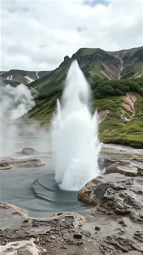 Russia Has a Valley Where the Earth Shoots Hot Water Into the Sky! 🌋 #Kamchatka #Geysers #Volcano