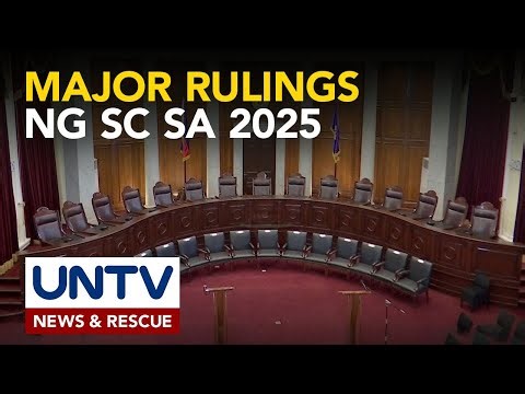 ALAMIN: Ilan sa malalaking desisyon ng Korte Suprema nitong 2025