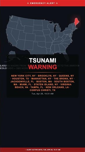 🔴 Tsunami Warning — Miami, FL | Weather Alert