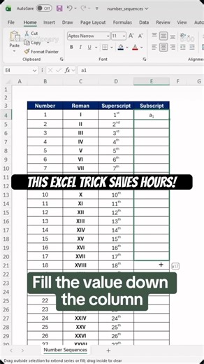 Excel Auto Number Formula You MUST Know! 💥 #excel #exceltips