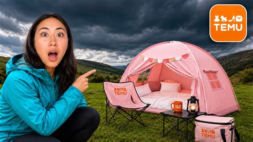 WE SURVIVED CAMPING USING ONLY TEMU ITEMS!