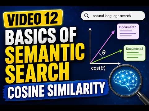 Video 12 - Basics of Semantic Search Cosine Similarity