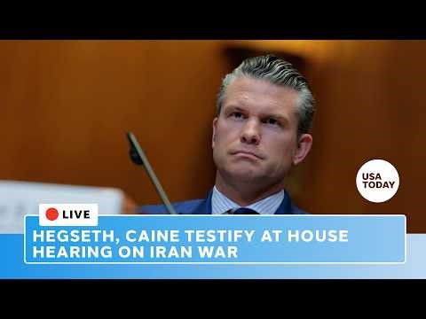 Live: Pete Hegseth to testify at House hearing on Iran war
