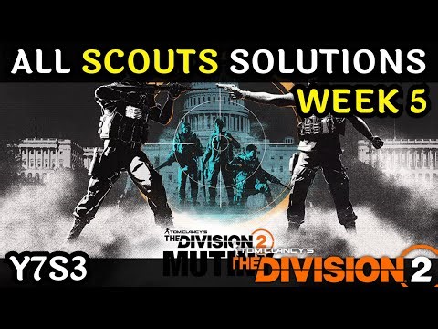 Week 5 Scouts Solutions in The Division 2 (Manhunt, Mutiny)