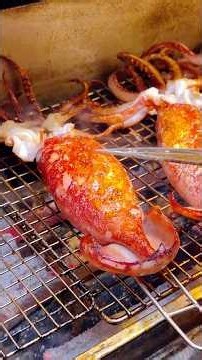 Street Food Grilled Squid That Looks AMAZING! 🔥🦑 #shorts