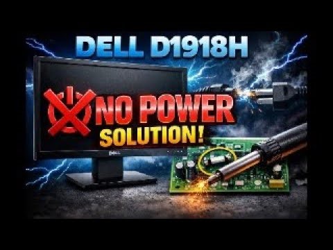 Dell D1918H No Power Solution