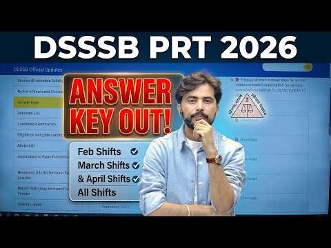 DSSSB PRT Answer Key OUT! | by Rohit Vaidwan Sir