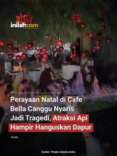 Kejadian Panik Atraksi Api di Canggu