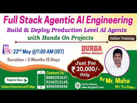 Full Stack Agentic AI Engineering Online Training @ DURGASOFT