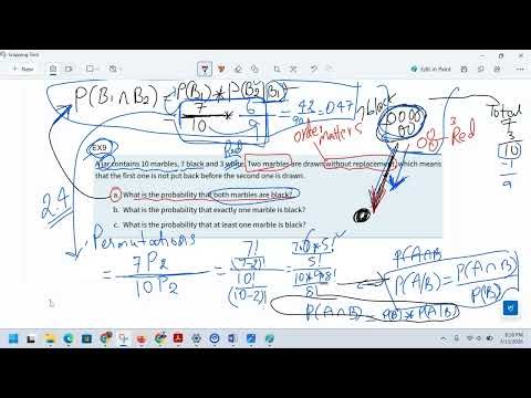 2.4 MAT 142 exercise 2-10 Conditional probability