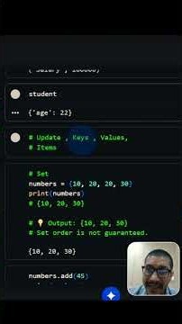 Dictionary vs Set: Which One Do You Actually Need? 🤔 #python #dataanalyst #shorts