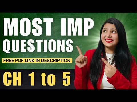 Class 12 BST | Ch 1 to 5 Most Important Questions | CBSE Boards 2026 - Live Discussion