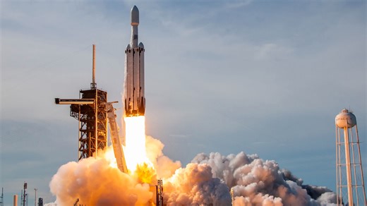 【4k】超燃！名场面！2026年首枚猎鹰重型火箭升空！SpaceX Falcon Heavy成功发射ViaSat-3 F3卫星，双助推器完美着陆！
