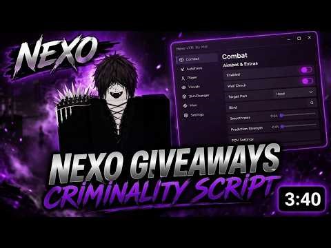 BEST CRIMINALITY SCRIPT 2026 NEXO OP AUTO FARM + AIMBOT (FULL CONFIG)