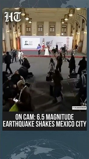 Breaking: 6.5 Magnitude Earthquake Shakes Mexico City | President Sheinbaum Halts Press Conference