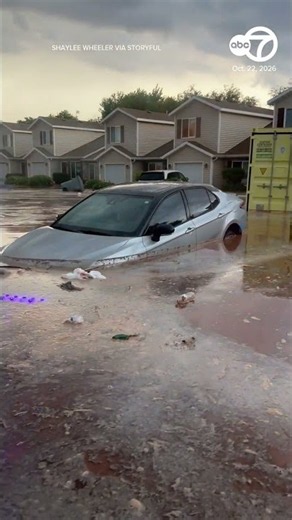 Cars Seen Floating in Hurricane, Utah - October 2026