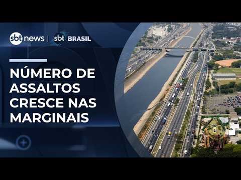 Jovem morre em assalto na Marginal Pinheiros e alerta para onda de crimes em SP | #SBTBrasil