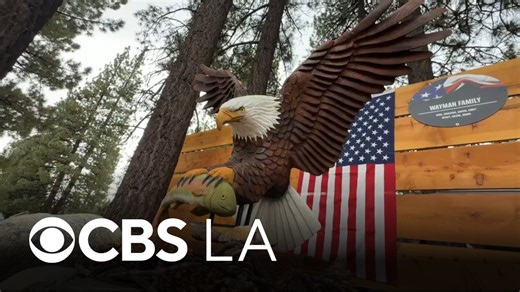 Big Bear bald eagle Jackie honored with life size monument