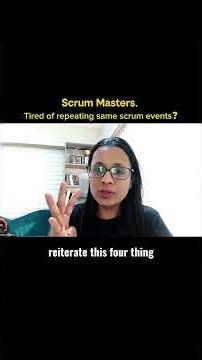 scrum master tired of repeating same scrum events?