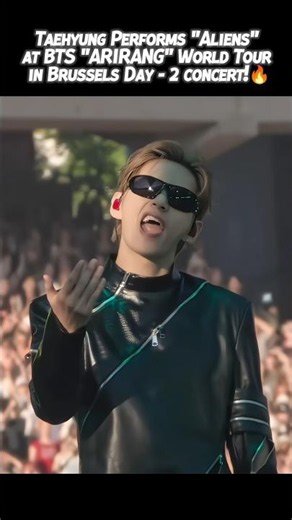 Taehyung's "Aliens" Performance Brussels Day 2 🔥