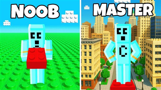 Creating a huge Lego empire from nothing in Minecraft