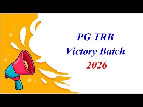 PG TRB New Batch 2026| PG TRB Victory Batch | Professor Academy | PG TRB Online Classes