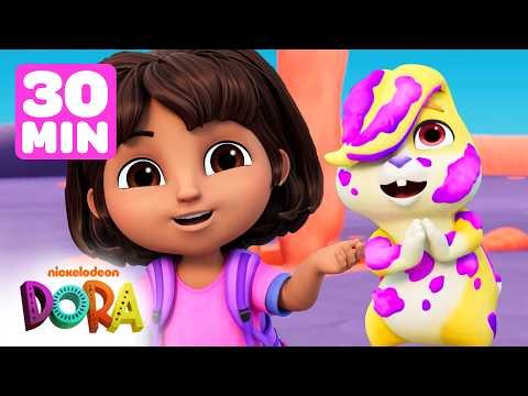 Dora Clean Up Time for 30 Minutes! 🧼 Healthy Habits for Kids | Dora & Friends